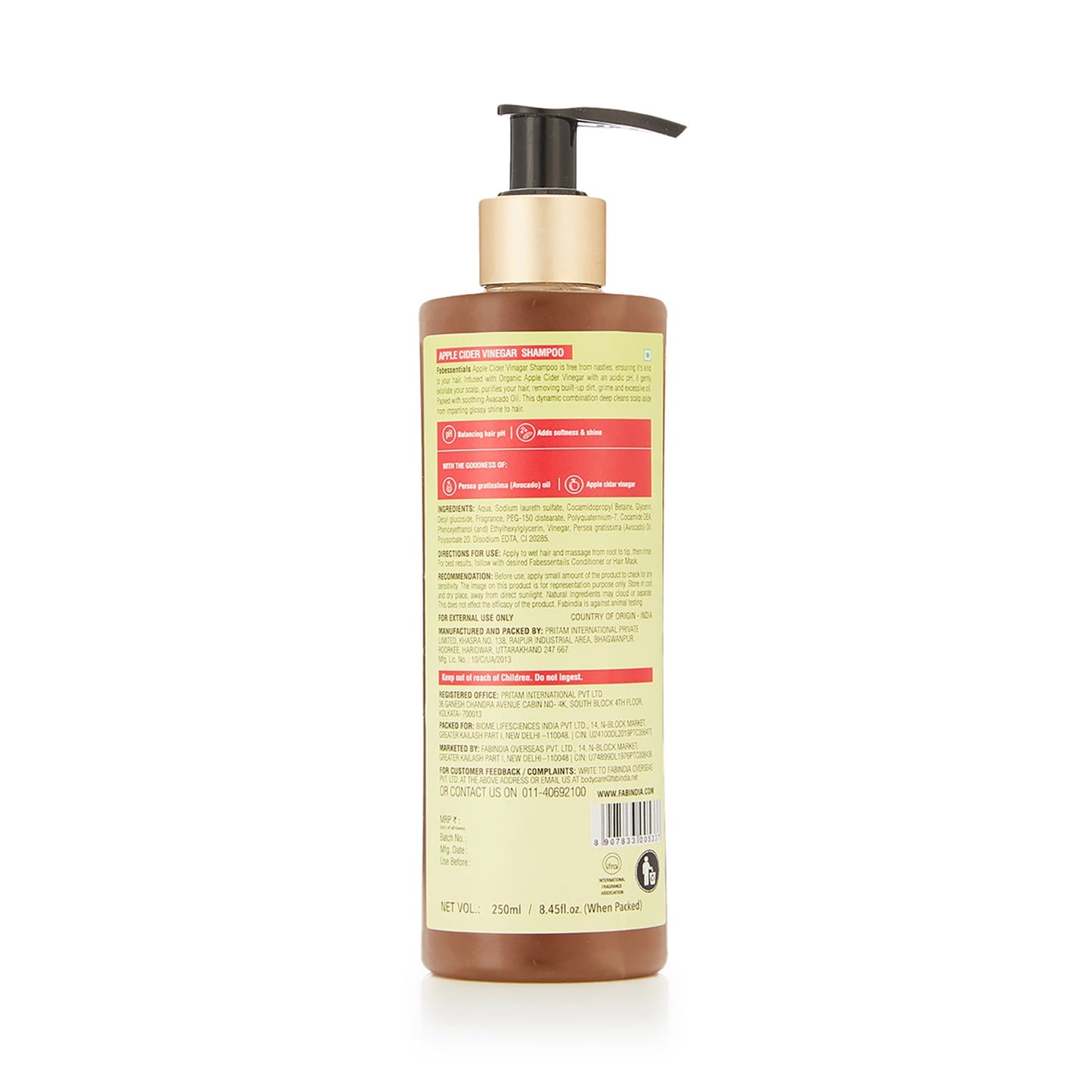 Apple Cider Vinegar Shampoo - 250 ml
