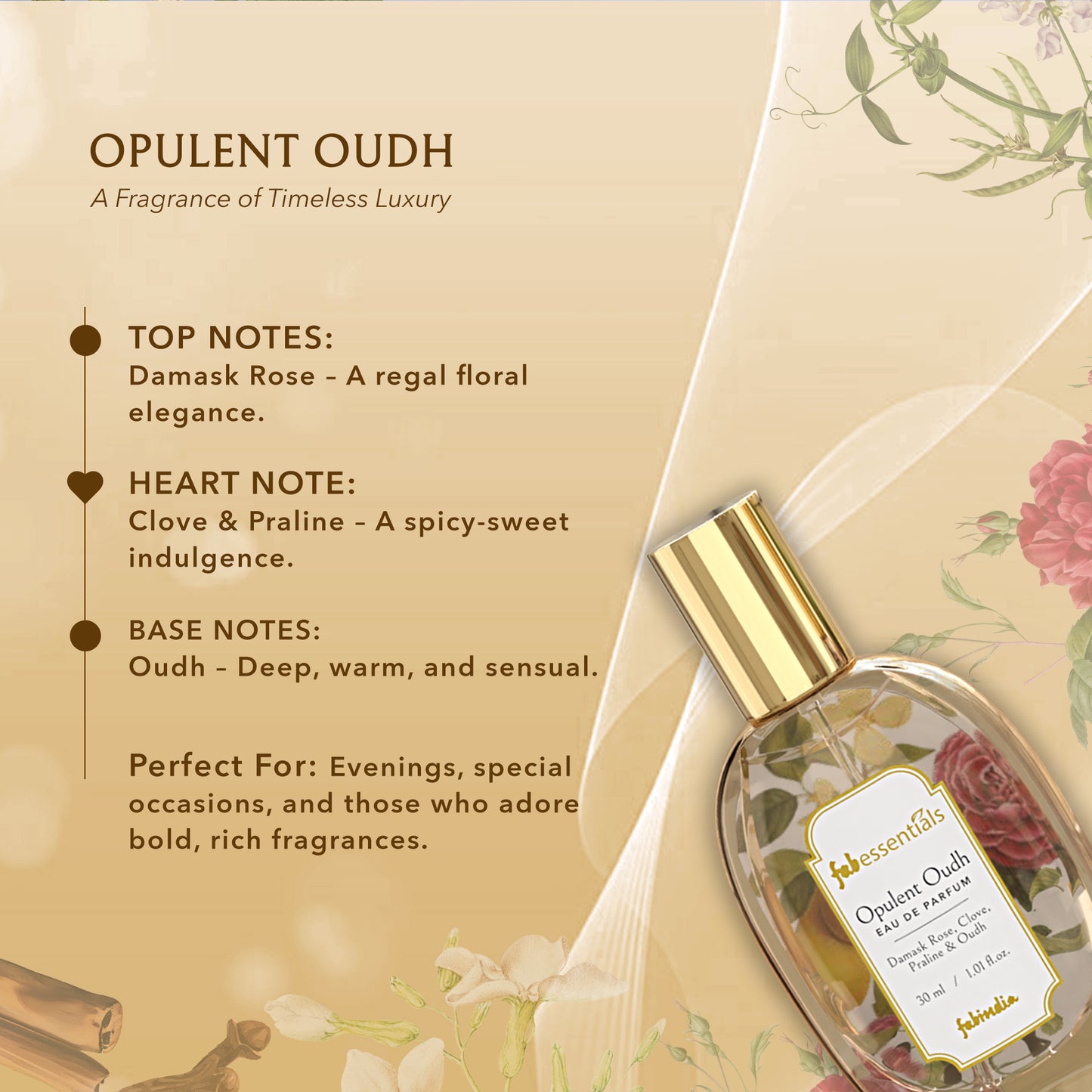 fabessentials Luxury Perfume Gift Set | Eau De Parfum for Men & Women | Long-Lasting Fragrances 3 x 30ml