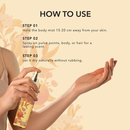 fabessentials Amber Whisper Body Mist 150ml | Luxury Fine Fragrance Mist for Women & Men