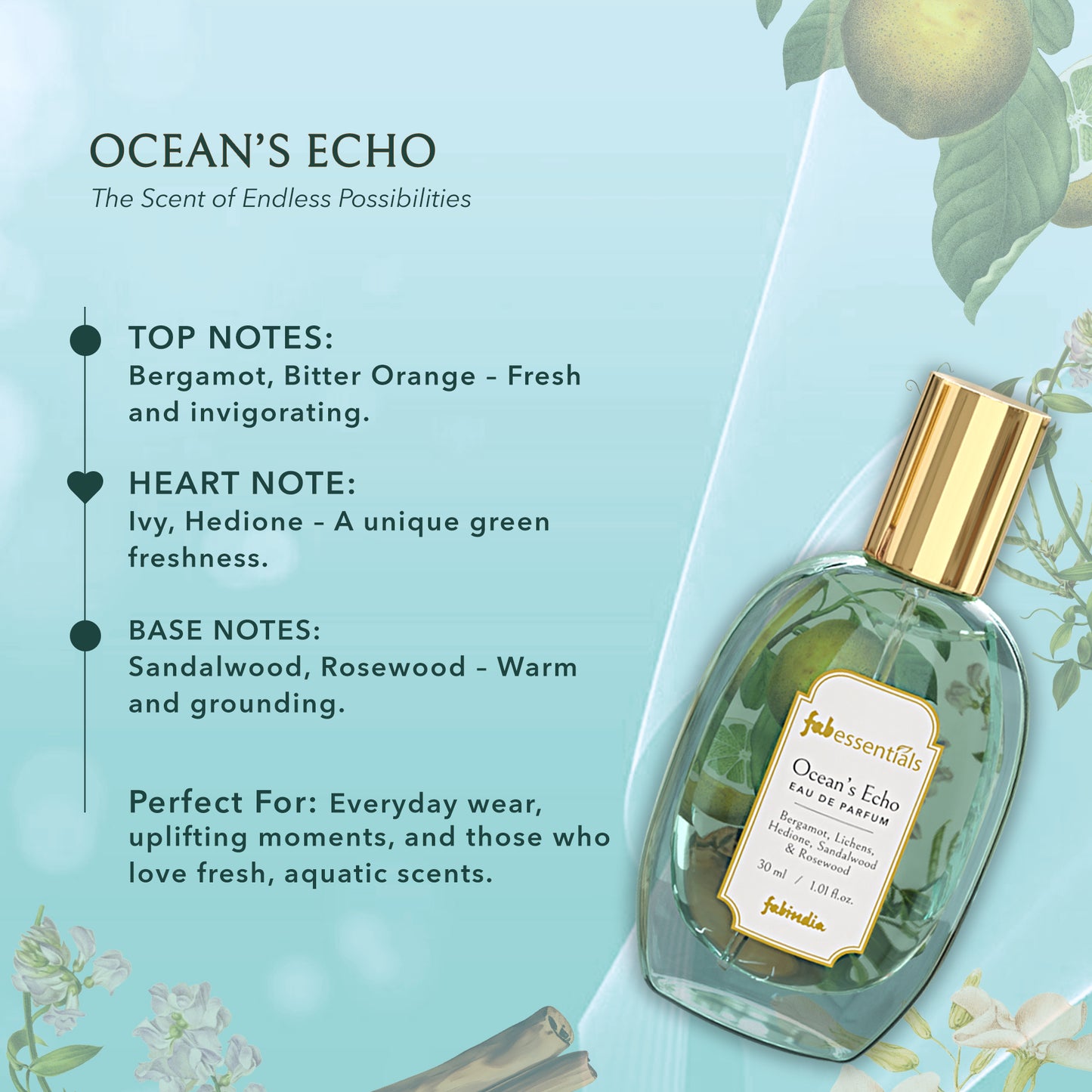 fabessentials Luxury Perfume Gift Set | Eau De Parfum for Men & Women | Long-Lasting Fragrances 3 x 30ml