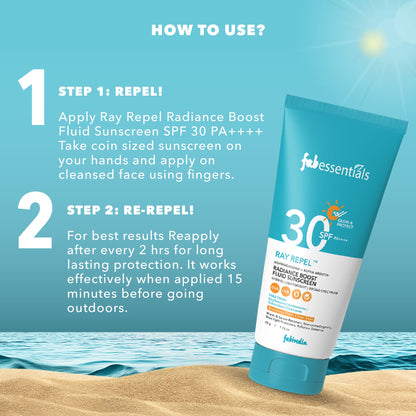 fabessentials Ray Repel Radiance Boost Sunscreen SPF 30 PA++++ 50g