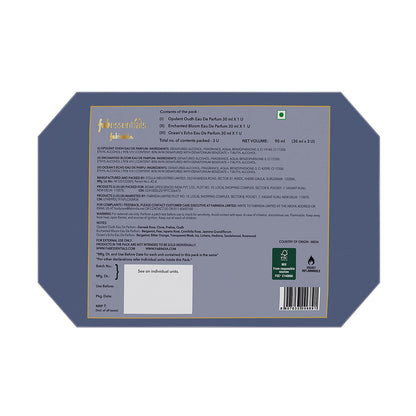 fabessentials Luxury Perfume Gift Set | Eau De Parfum for Men & Women | Long-Lasting Fragrances 3 x 30ml