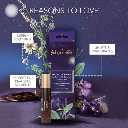 fabessentials Perfume Oil 10ml (Madhur Nidra) | Roller ball Perfume Oil for Men & Women