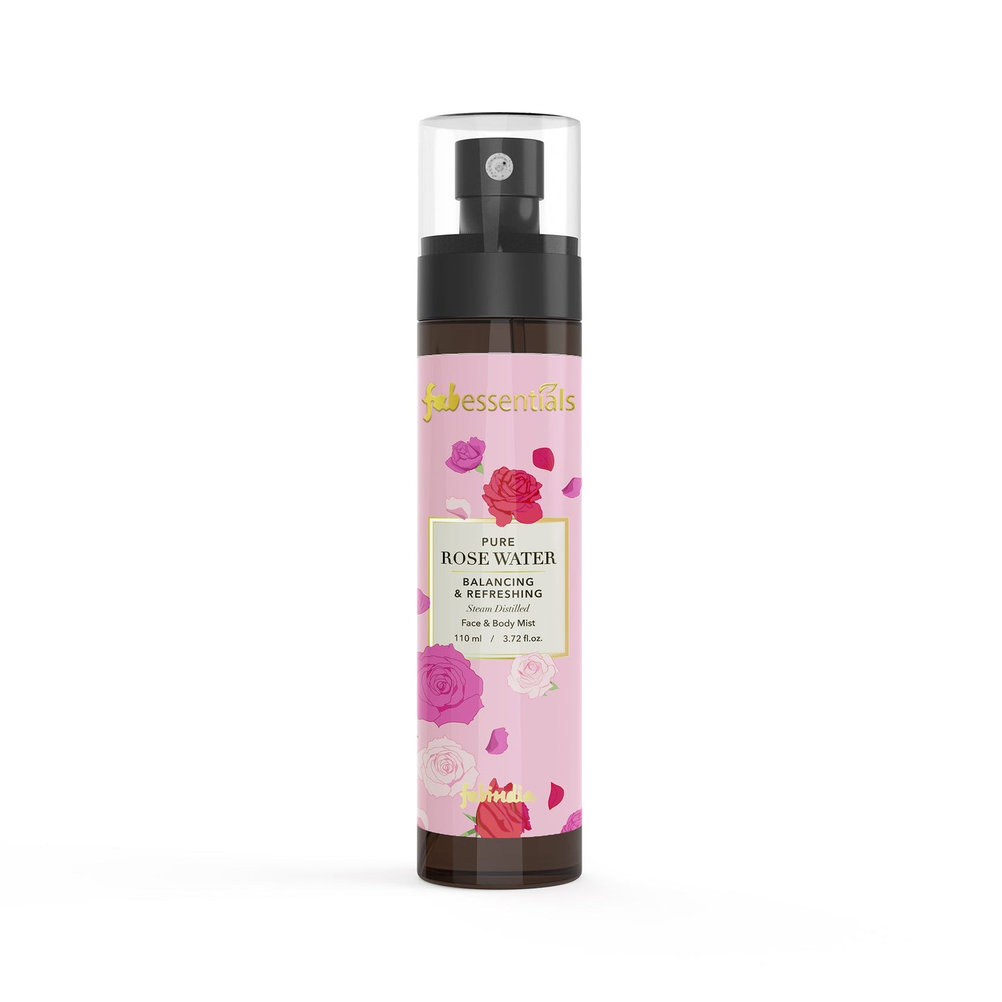 fabessentials Pure Rose Water 110ml | Alcohol-Free Face Toner or Face Mist