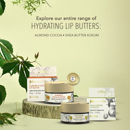 fabessentials Shea & Kokum Lip Butter 3.5g | Lip Balm for Chapped Lips