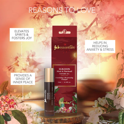 fabessentials Perfume Oil 10ml (Sukoon) | Roller ball Perfume Oil for Men & Women