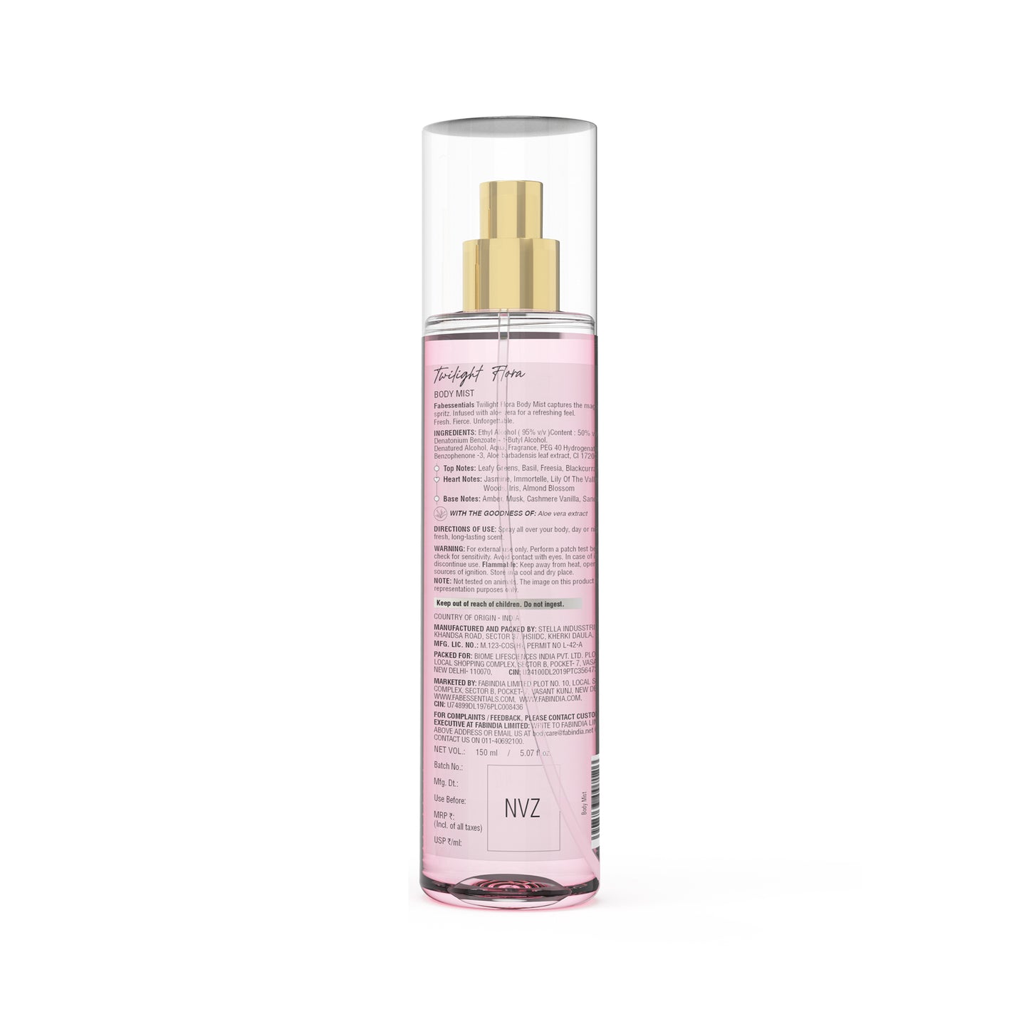 fabessentials Twilight Flora Fine Fragrance Body Mist 150ml | Luxury Fine Fragrance Mist for Women & Men