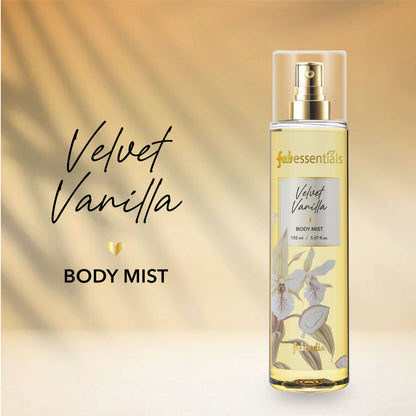 fabessentials Velvet Vanilla Body Mist 150ml | Luxury Fine Fragrance Mist for Women & Men