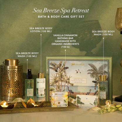 fabessentials Sea Breeze Spa Body Care gift Set 310g | Bath & Body Gift Set