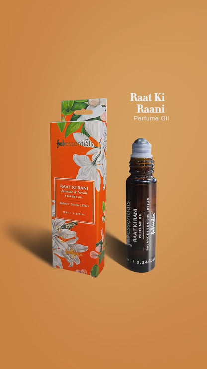 fabessentials Raat Ki Rani Jasmine & Neroli Perfume Oil 10ml | Roller ball Perfume Oil for Men & Women
