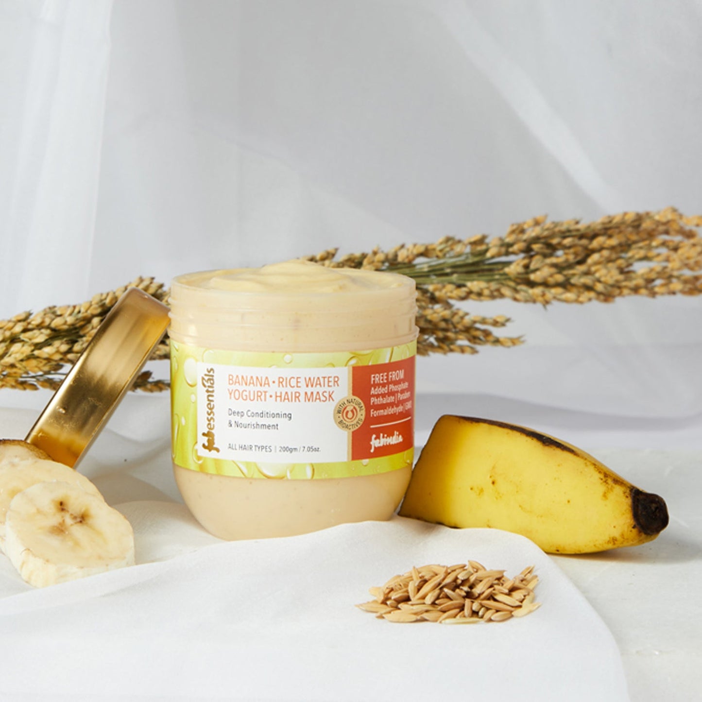 Banana Rice Water & Yogurt Hair Mask - 200 gm