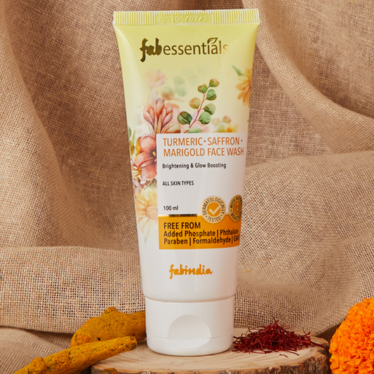 Turmeric Saffron Marigold Face Wash - 100 gm