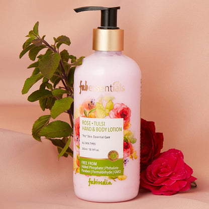 Rose Tulsi Hand & Body Lotion - 300 ml