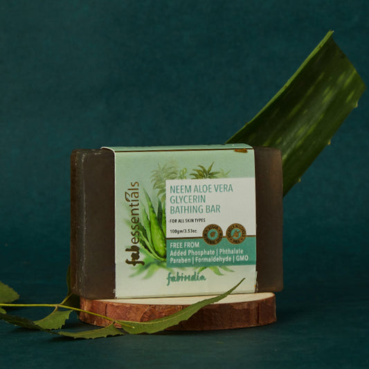 Neem Aloe Vera Glycerin Bathing Bar - 100 gm