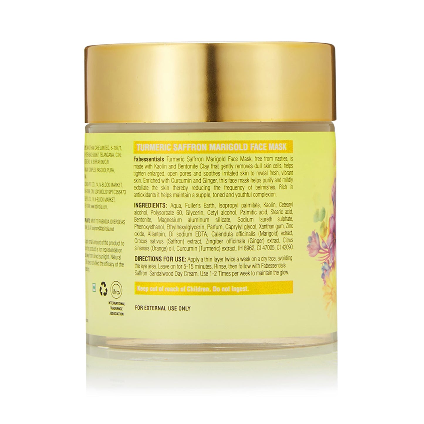 Turmeric Saffron Marigold Face Mask - 100 gm