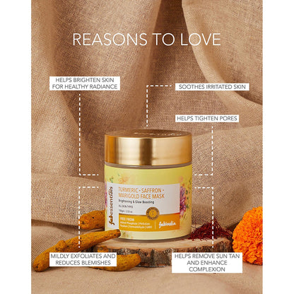 Turmeric Saffron Marigold Face Mask - 100 gm