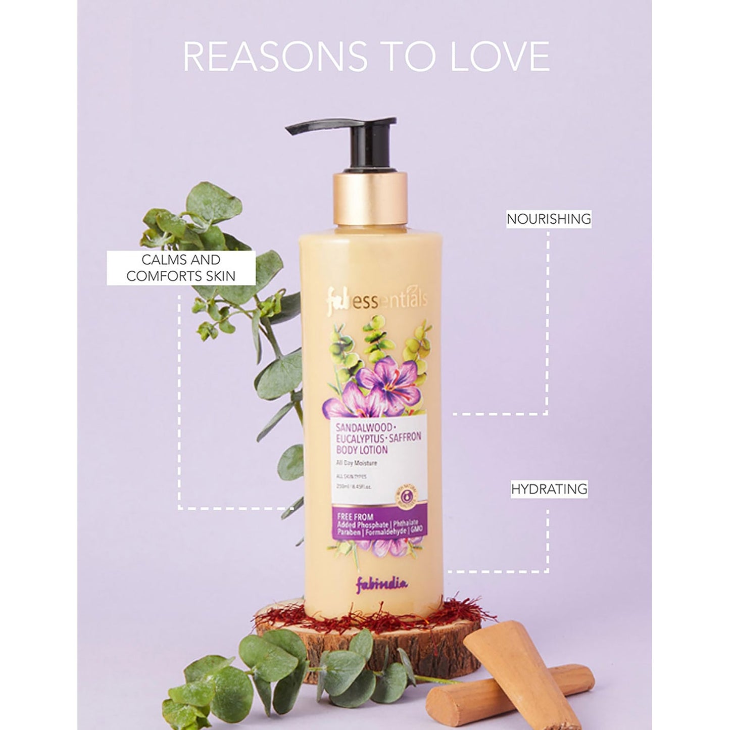 Sandalwood Eucalyptus Saffron Body Lotion - 250 ml