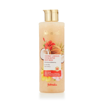 Coconut Hibiscus & Cocoa Butter Exfoliating Body Wash- 250 ml