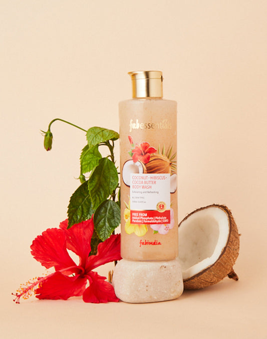 Coconut Hibiscus & Cocoa Butter Exfoliating Body Wash- 250 ml