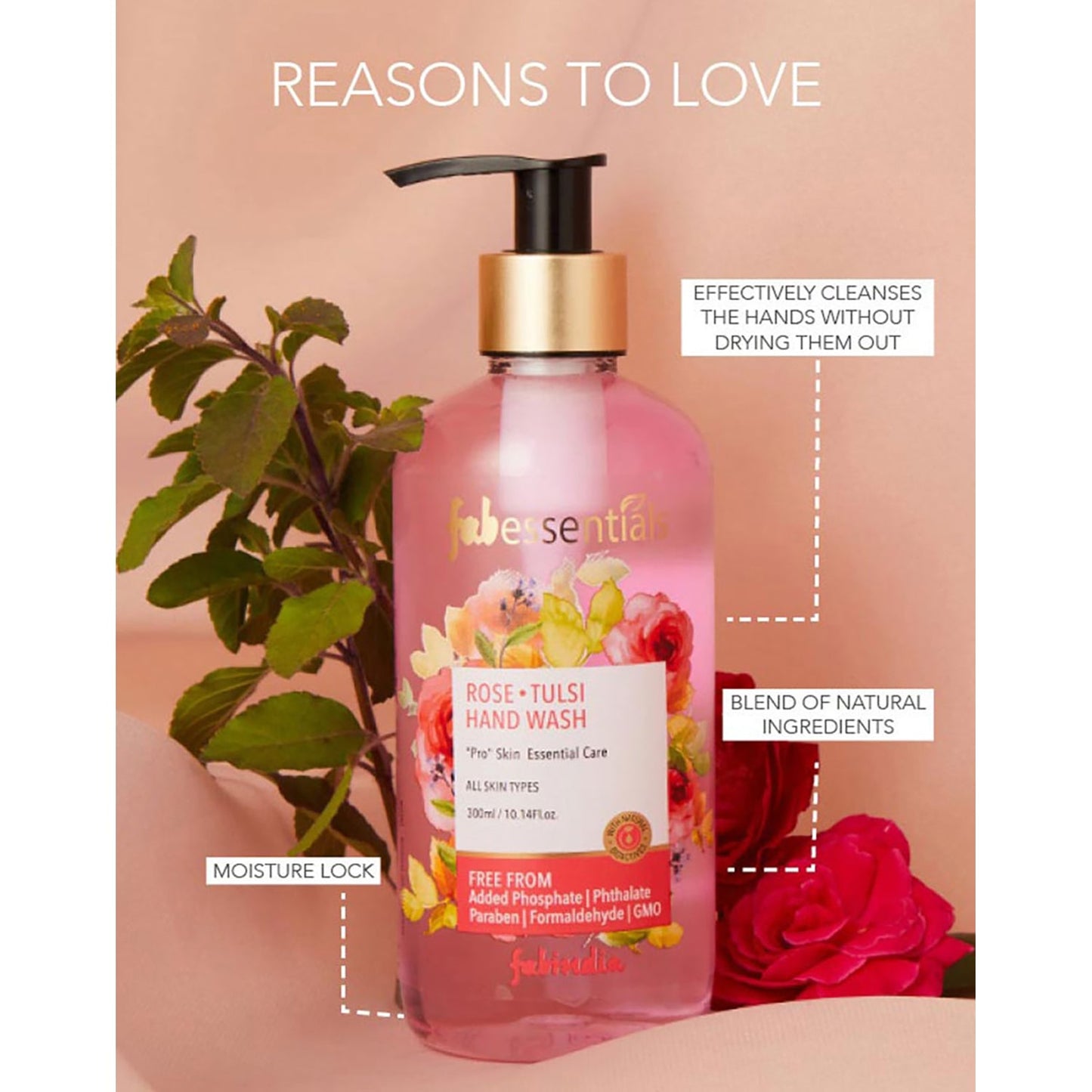 Rose Tulsi Hand Wash - 300 ml