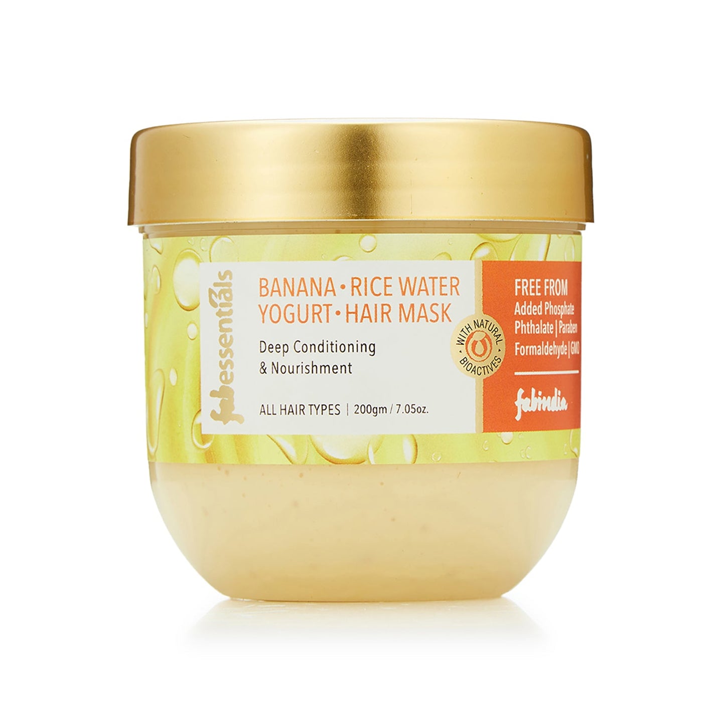 Banana Rice Water & Yogurt Hair Mask - 200 gm