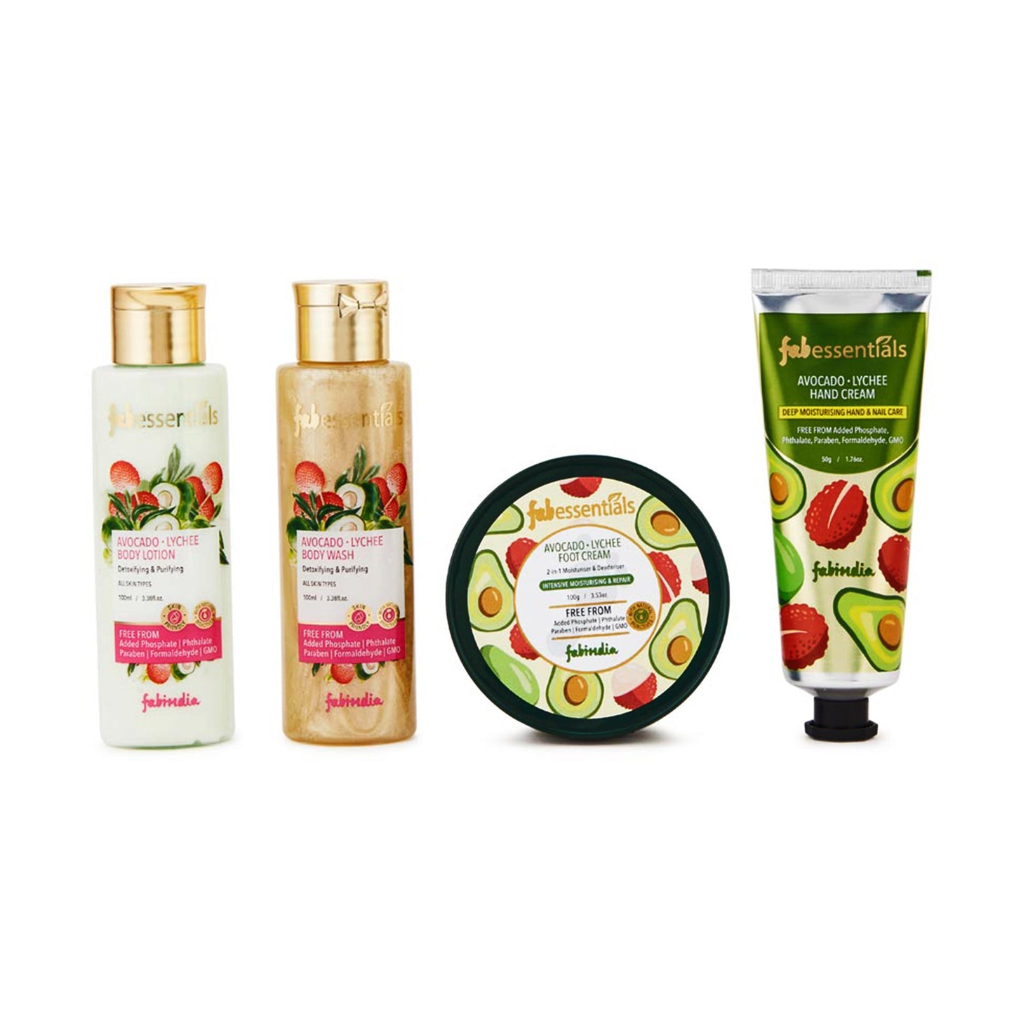 Avocado Lychee Botanical Burst Bath & Body Gift Set - 200 ml + 150 gm