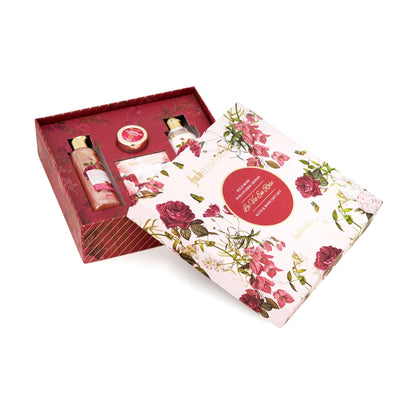 Wild Rose Wheatgerm Honey Bath & Body Gift Set - 200 ml + 105 gm