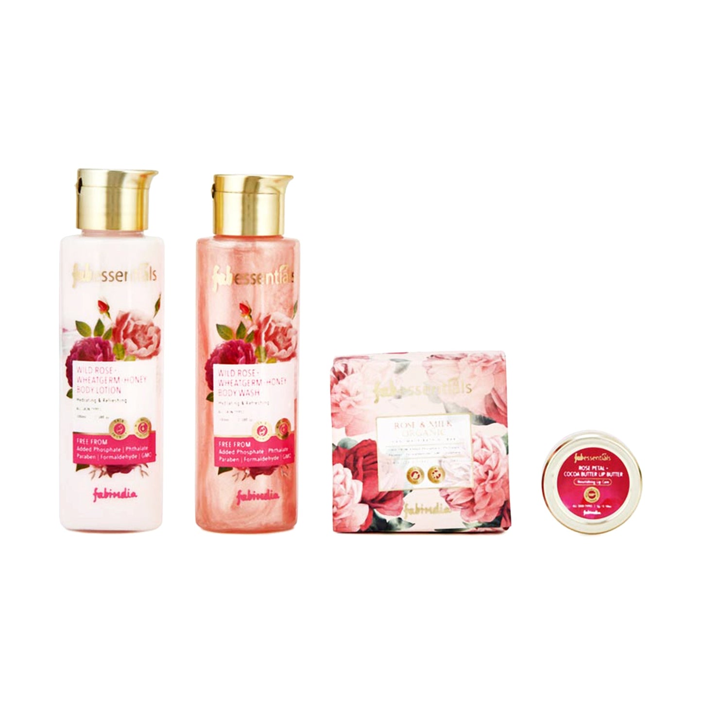 Wild Rose Wheatgerm Honey Bath & Body Gift Set - 200 ml + 105 gm