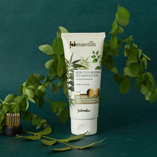 Neem Tulsi Moringa Face Wash & Scrub - 100 gm