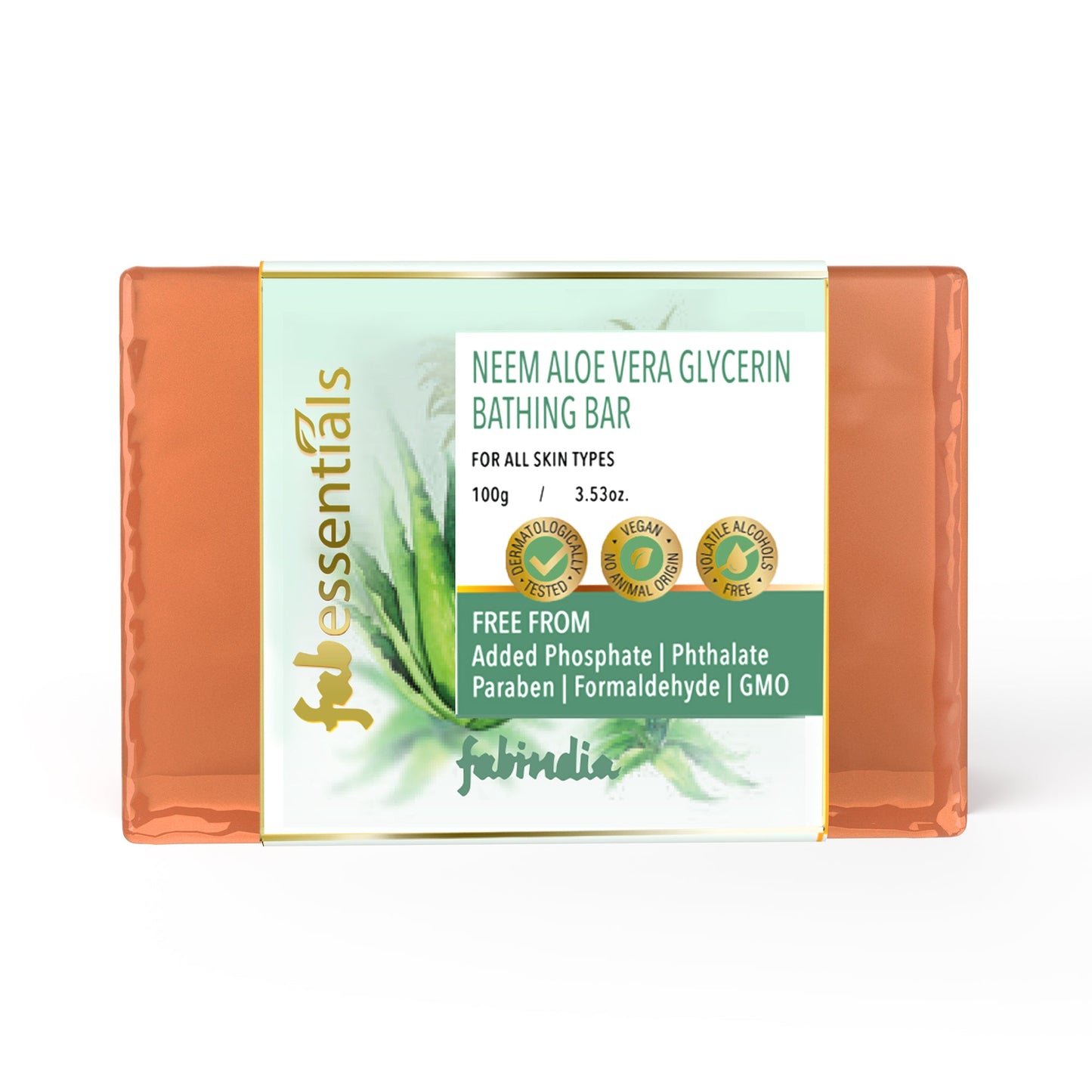 Neem Aloe Vera Glycerin Bathing Bar - 100 gm