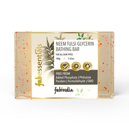 Neem Tulsi Glycerin Bathing Bar - 100 gm